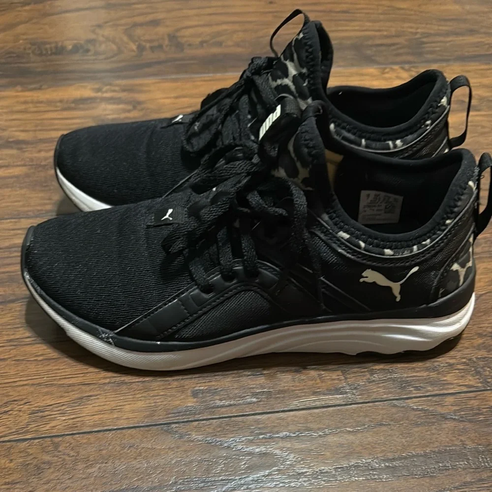 Puma Black and Camo Women's Sneakers